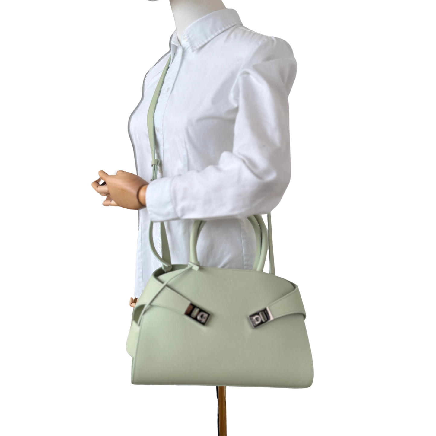 Salvatore Ferragamo HUG (M) Leder grün / sehr gut Salvatore Ferragamo