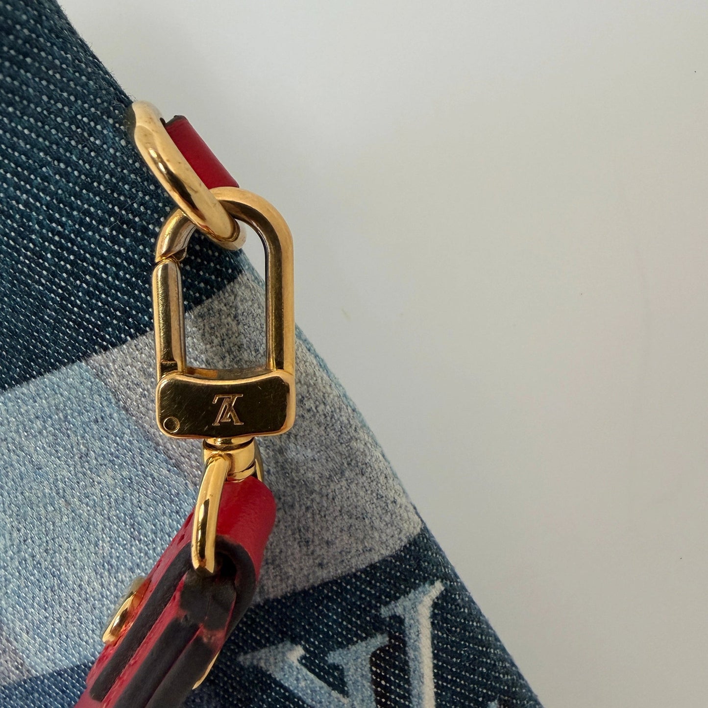 Louis Vuitton City Pouch Denim M68761 / sehr gut Louis Vuitton