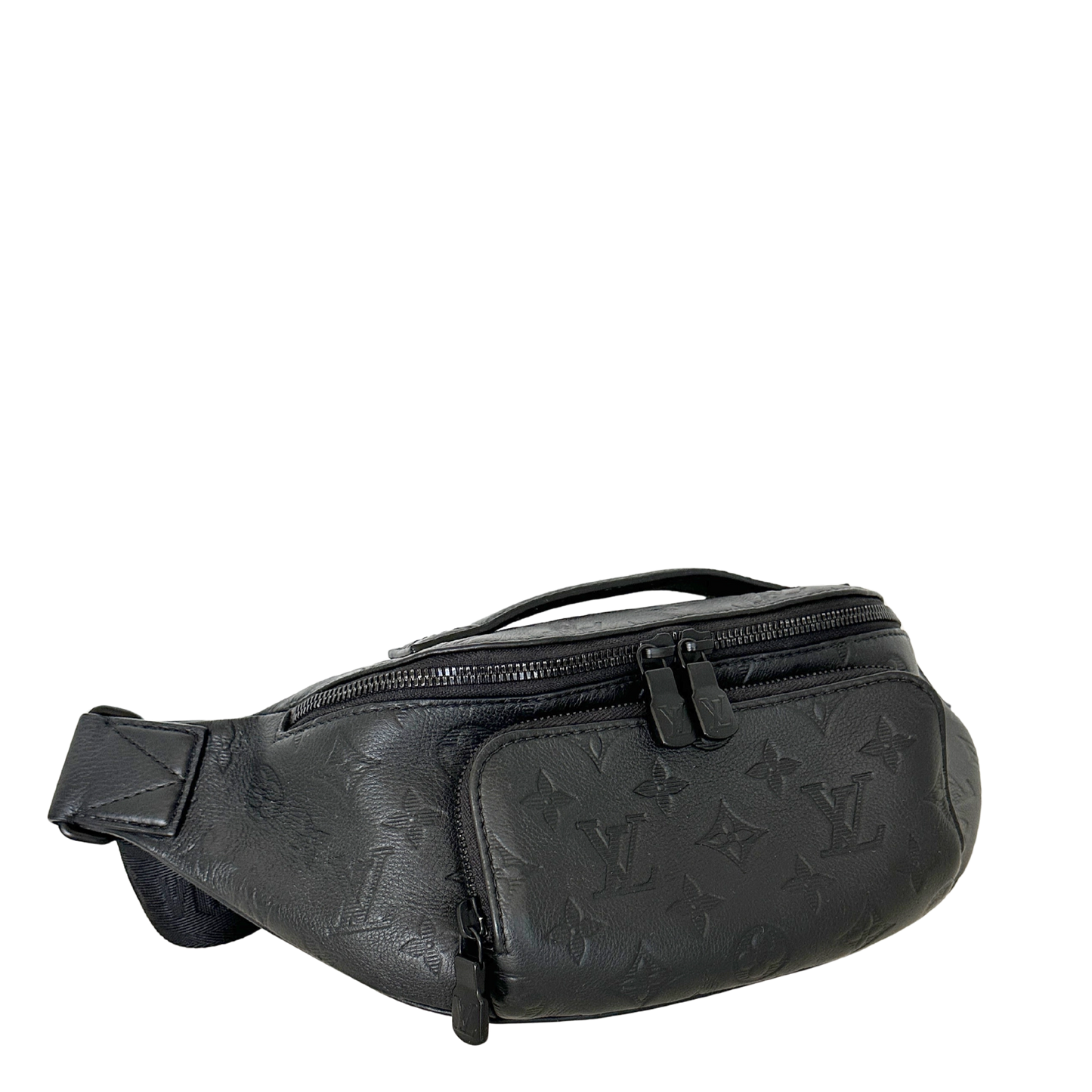 Louis Vuitton Rush Bumbag Monogram Shadow Leder schwarz Fullset / sehr gut Louis Vuitton