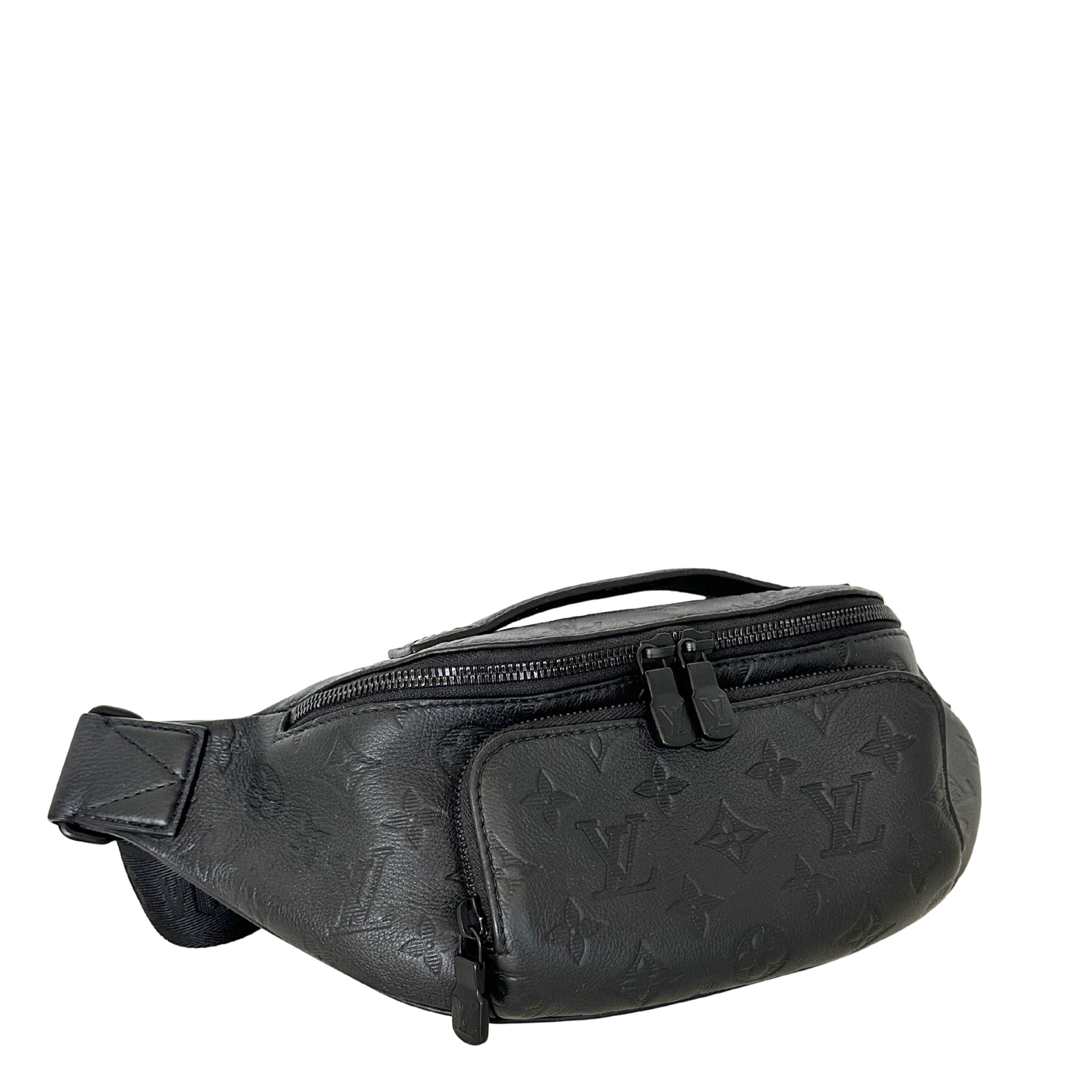 Louis Vuitton Rush Bumbag Monogram Shadow Leder schwarz Fullset / sehr gut Louis Vuitton