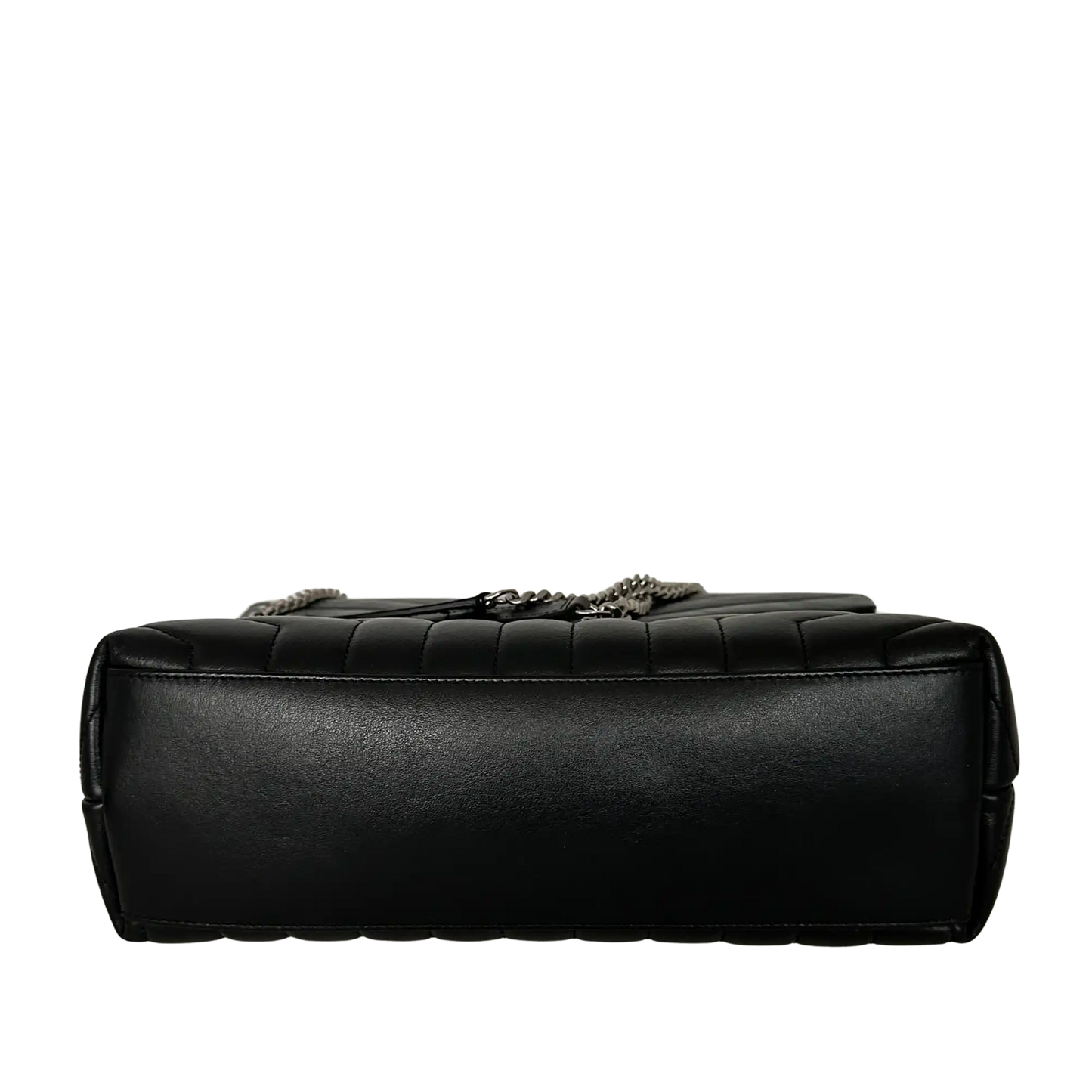 Saint Laurent YSL LouLou Medium Leder schwarz silberne Hardware / sehr gut Saint Laurent