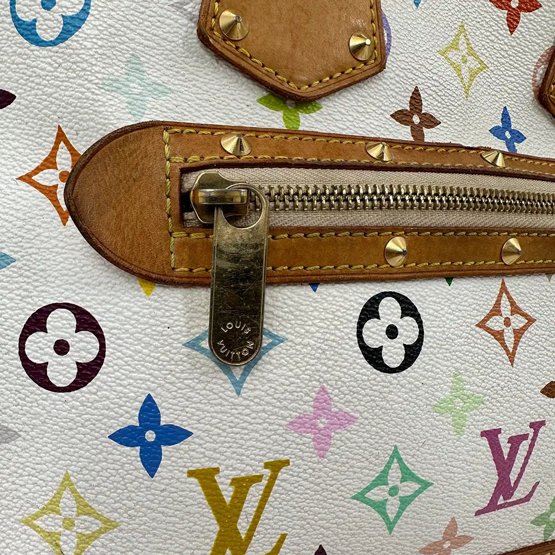 Louis Vuitton Takashi Murakami Alma PM Multicolor White / akzeptabel Louis Vuitton