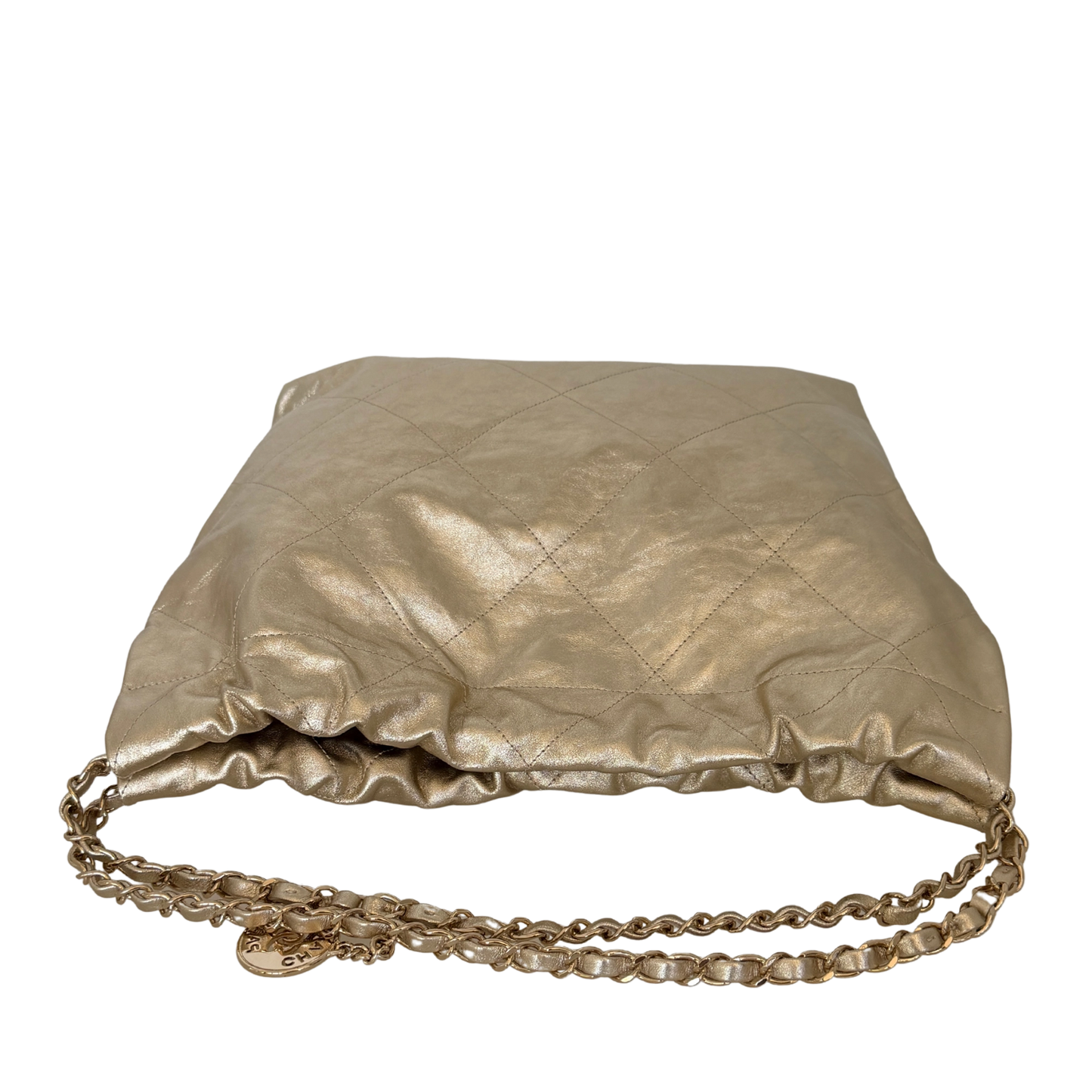 Chanel 22 mittelgroße Hobo Bag gold, goldene Hardware Fullset / sehr gut Chanel