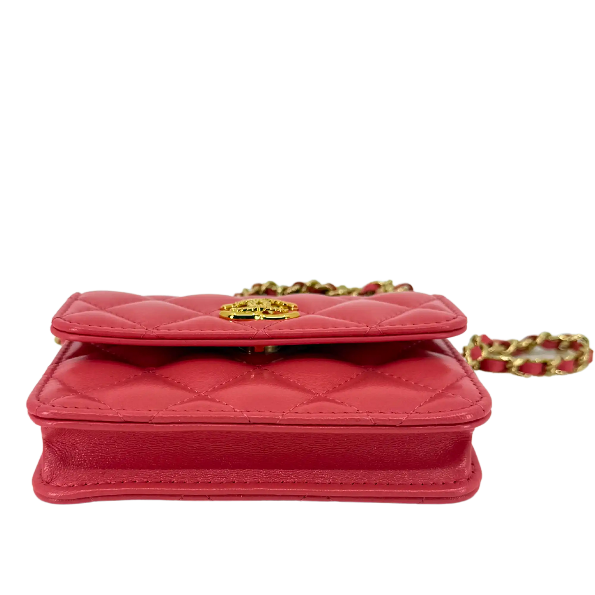 Chanel Mini Wallet on Chain rosa apricot selten / ungetragen Chanel