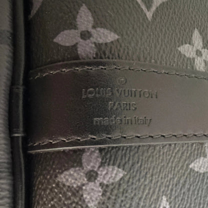 Louis Vuitton Keepall 50 Bandouliere Monogram Eclipse Reverse 50 grau / ungetragen Louis Vuitton