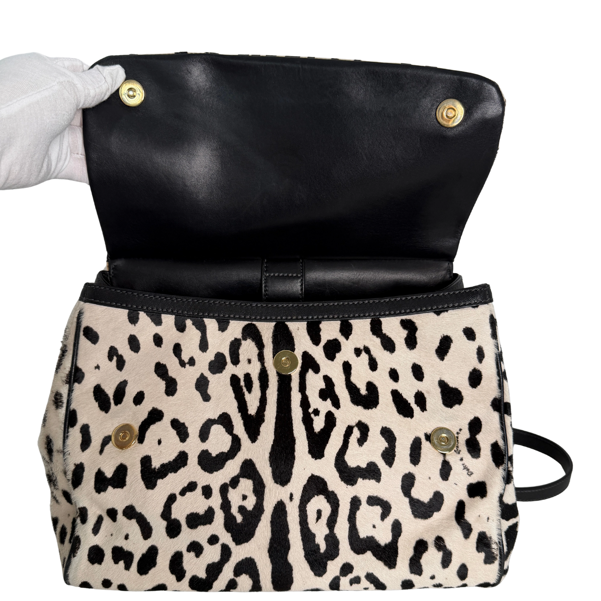Dolce & Gabbana Miss Sicily Leopard Muster Pferdehaar / gut Dolce & Gabbana
