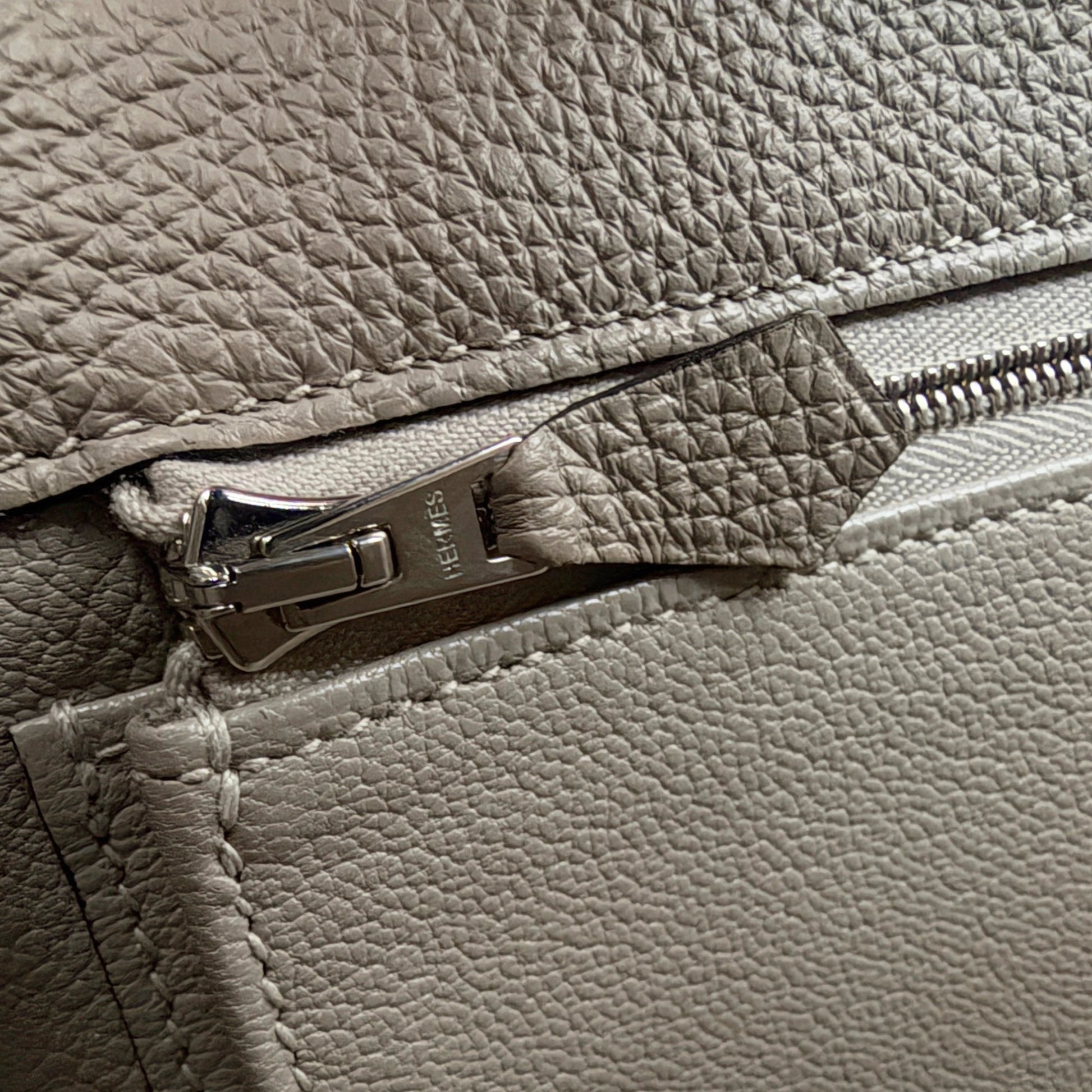 Hermès Kelly 35 Togo Leder Gris Tourterelle / sehr gut Echtheitscheck