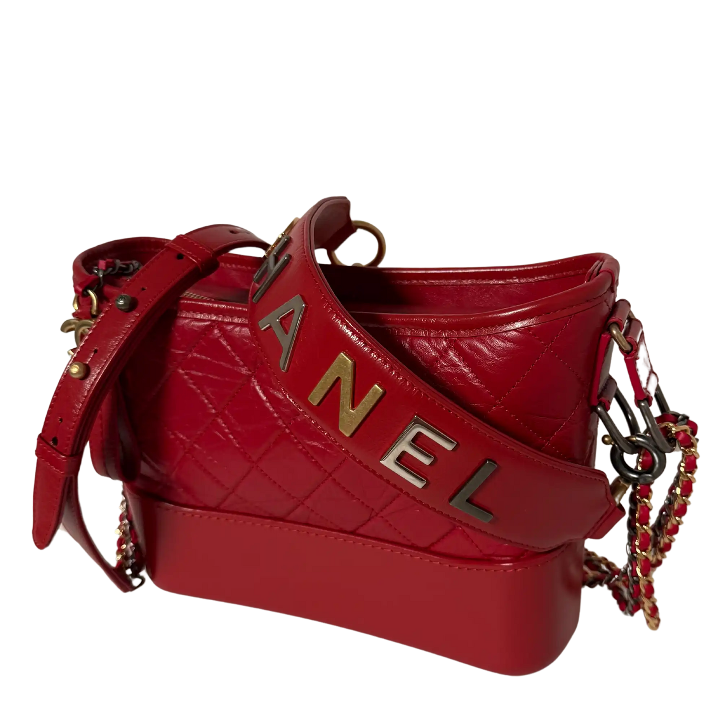 Chanel Gabrielle Small Hobo Bag rot 2020 Fullset / Sehr gut Chanel