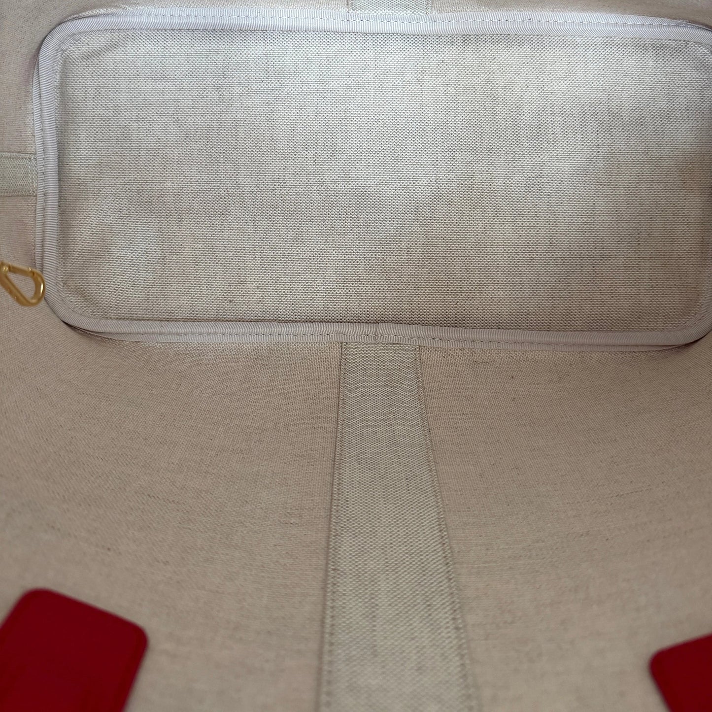 MCM Liz Shopper Visetos Canvas  rot weiss / neuwertig MCM