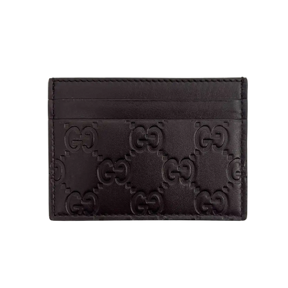 Gucci Guccissima Monogram Leder Cardholder Kartenetui braun / sehr gut Gucci