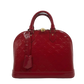 Louis Vuitton Alma PM Monogram Vernis Kirschrot /gut Louis Vuitton