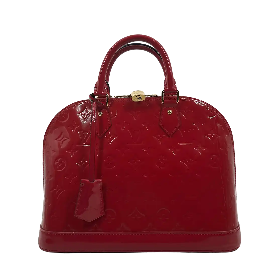 Louis Vuitton Alma PM Monogram Vernis Kirschrot /gut Louis Vuitton