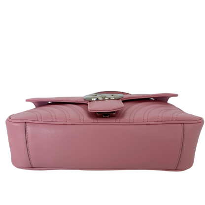 Gucci GG Marmont Small pink silber Hardware / neuwertig Gucci