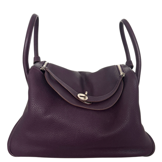 Hermès Lindy 34 Taurillon Clémence Ultraviolet / gut Hermès