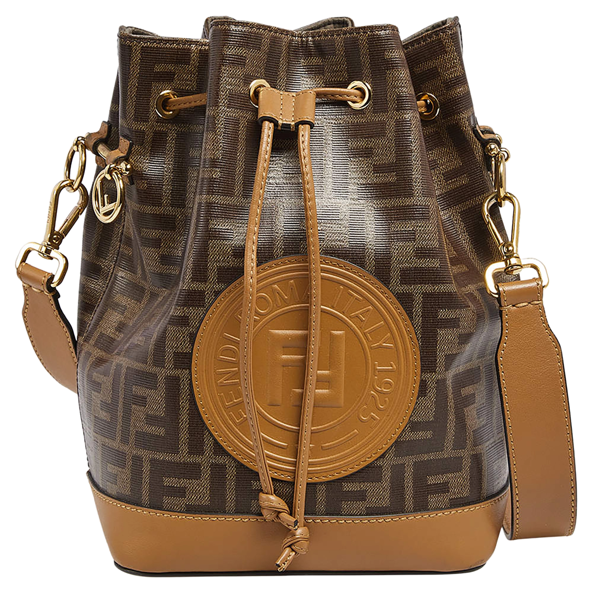Fendi Mon Tresor Drawstring Bucket Bag braun / gut Fendi