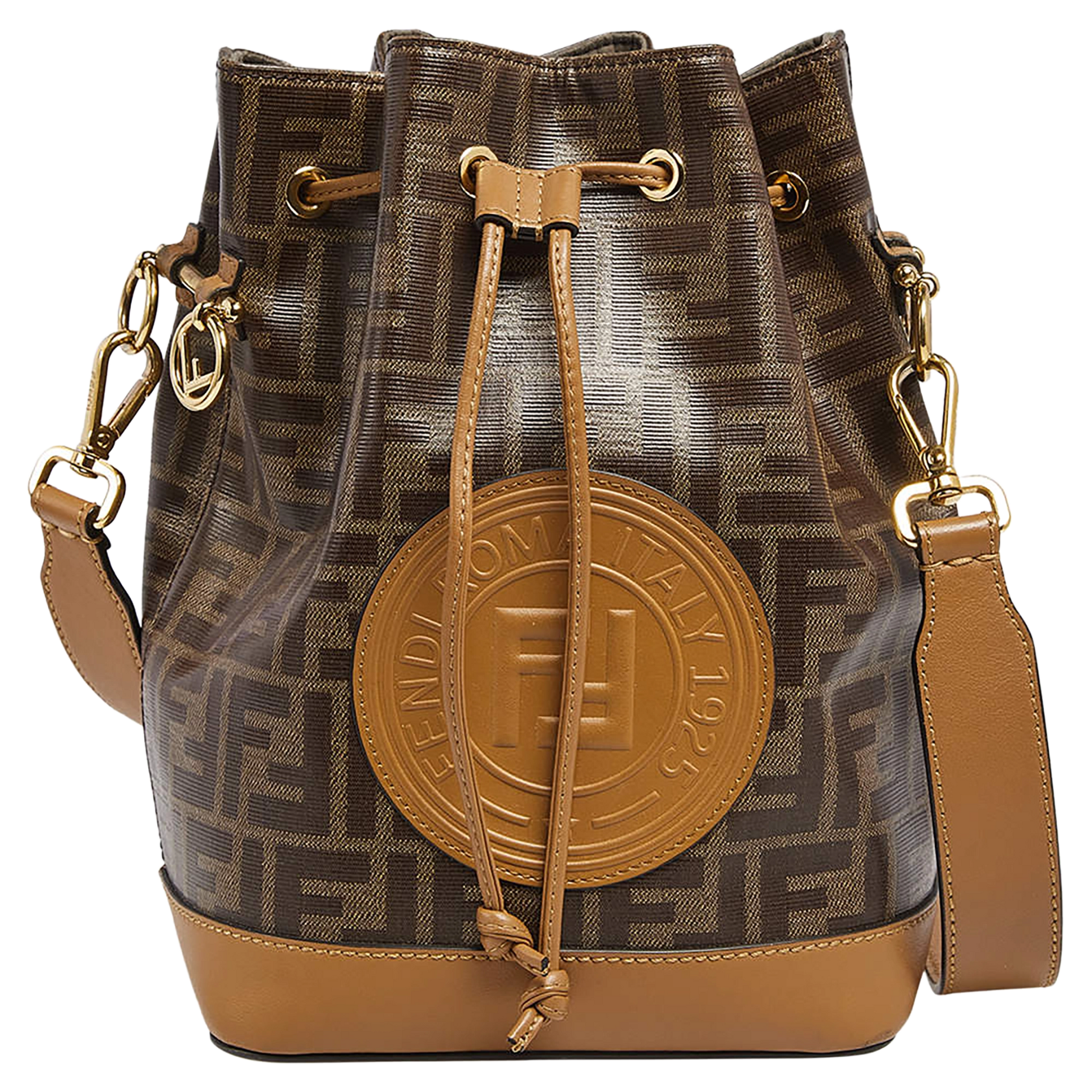 Fendi Mon Tresor Drawstring Bucket Bag braun / gut Fendi