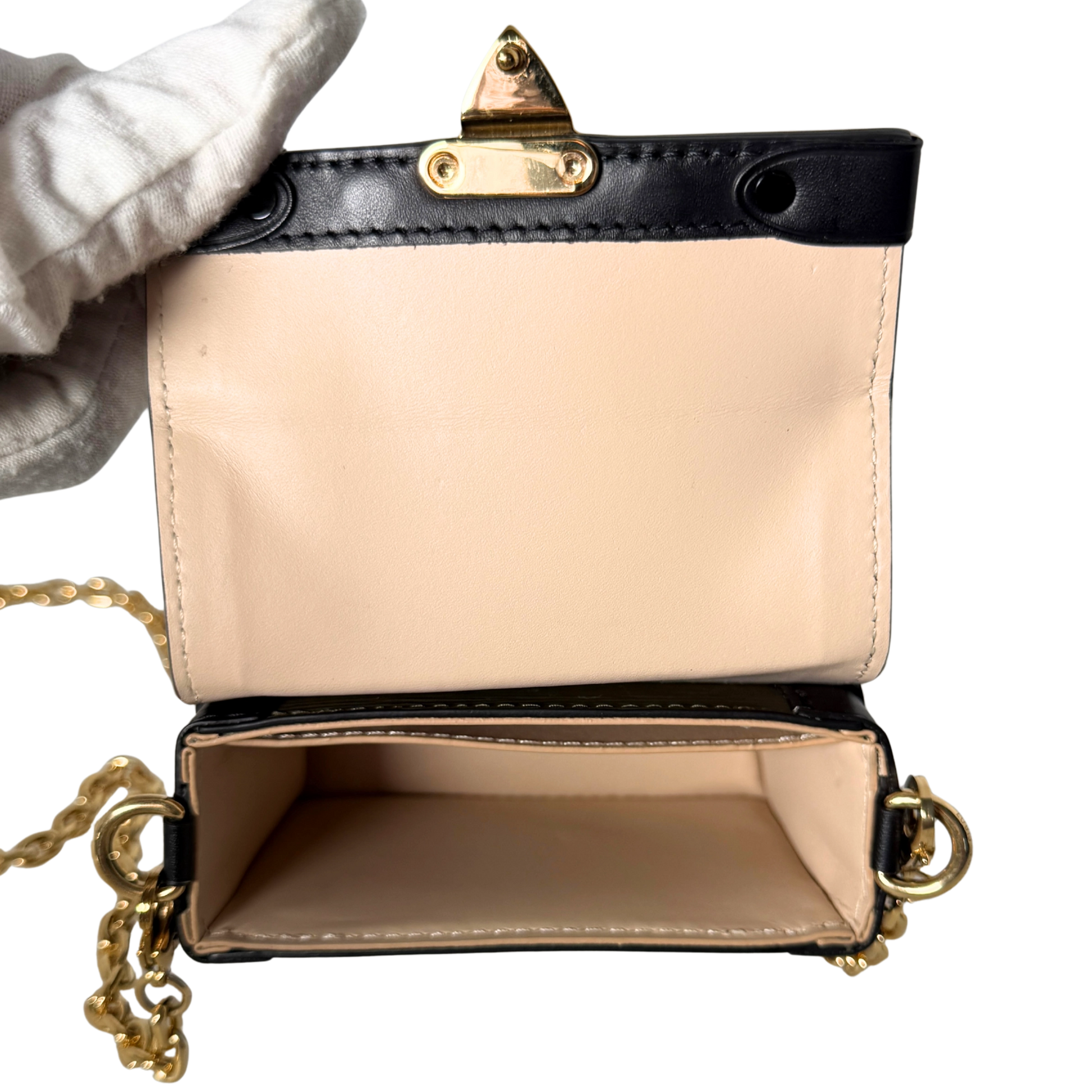 Louis Vuitton Petite Malle Handtasche Epi-Leder Olivgrün / sehr gut Louis Vuitton