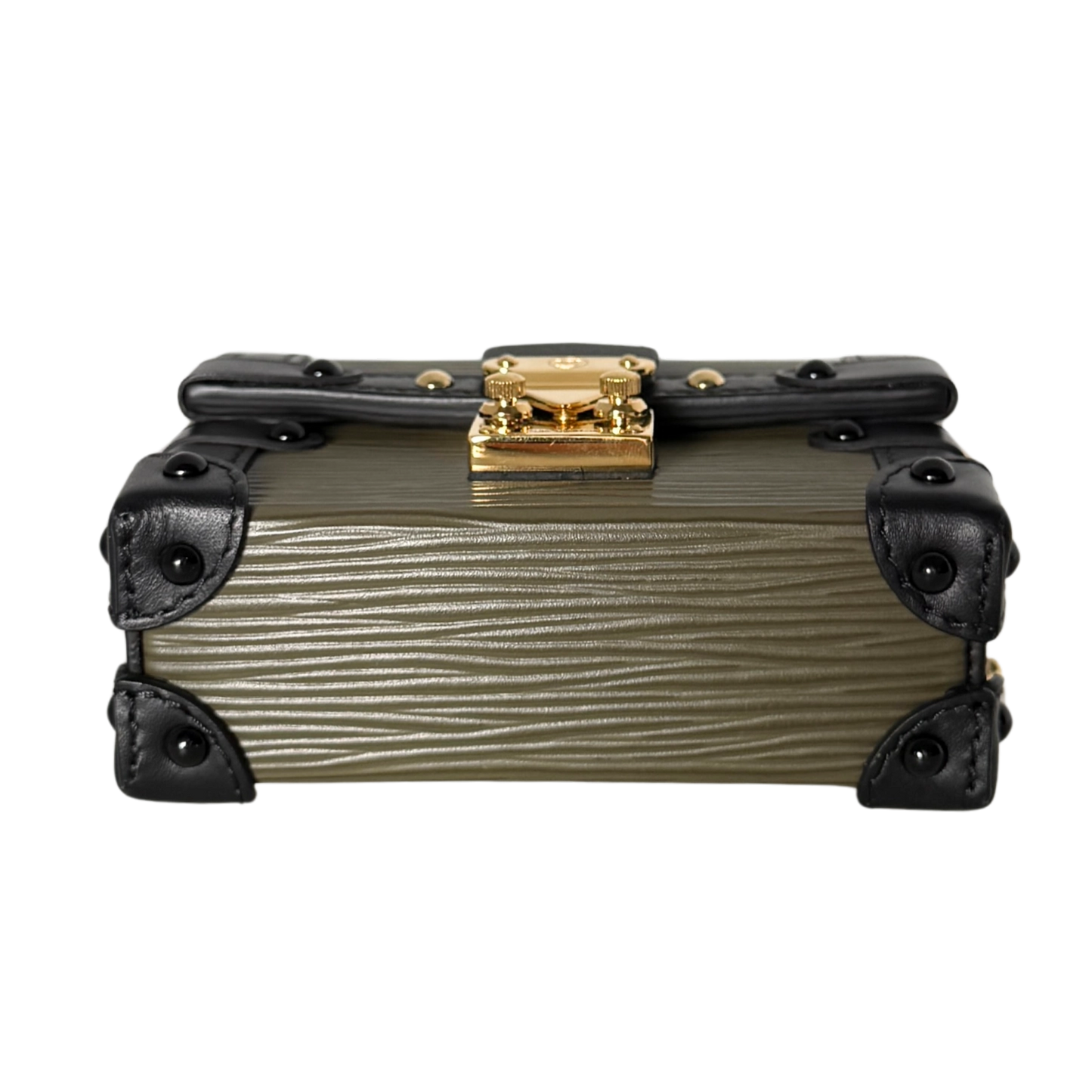 Louis Vuitton Petite Malle Handtasche Epi-Leder Olivgrün / sehr gut Louis Vuitton