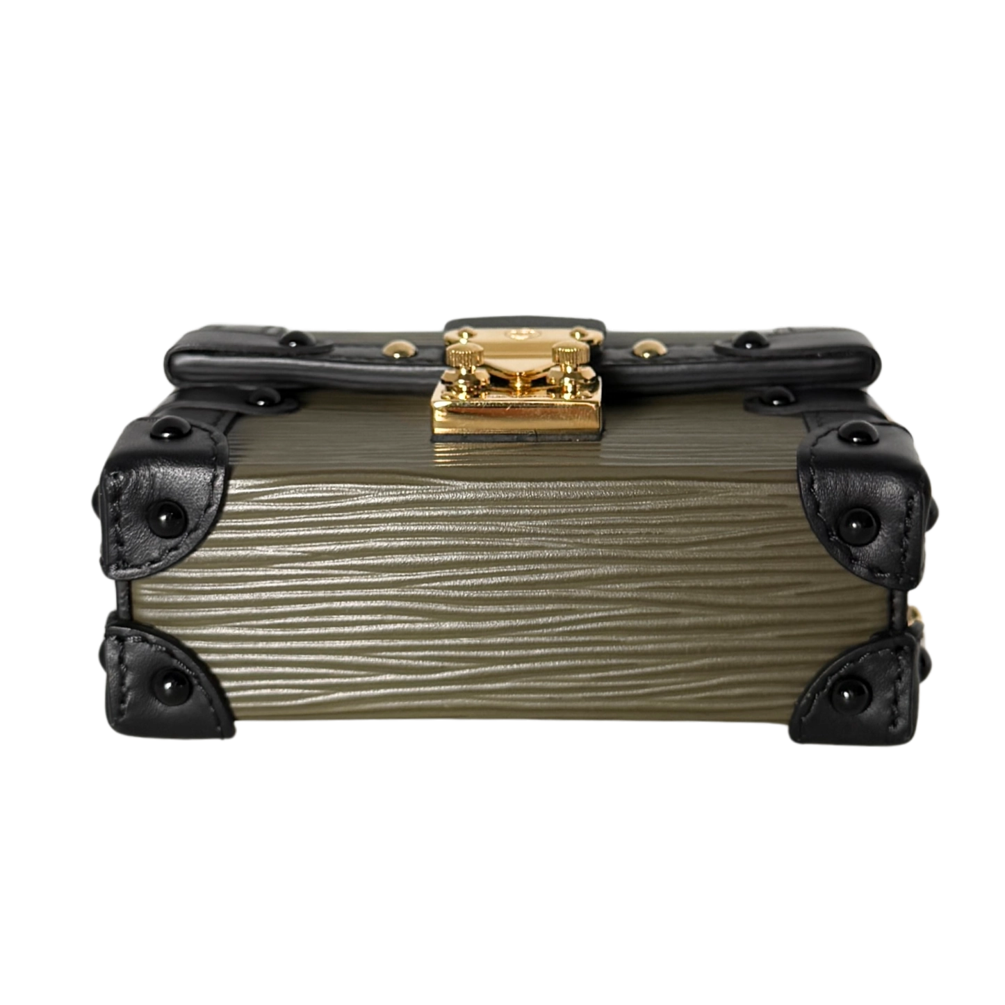 Louis Vuitton Petite Malle Handtasche Epi-Leder Olivgrün / sehr gut Louis Vuitton