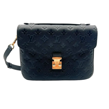 Louis Vuitton Pochette Métis Empreinte Leder schwarz / neu Fullset - Echtheitscheck