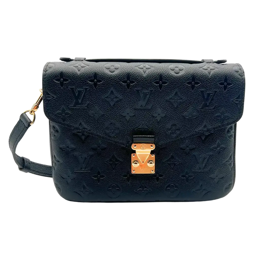 Louis Vuitton Pochette Métis Empreinte Leder schwarz / neu Fullset - Echtheitscheck