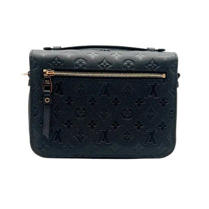 Louis Vuitton Pochette Métis Empreinte Leder schwarz / neu Fullset - Echtheitscheck