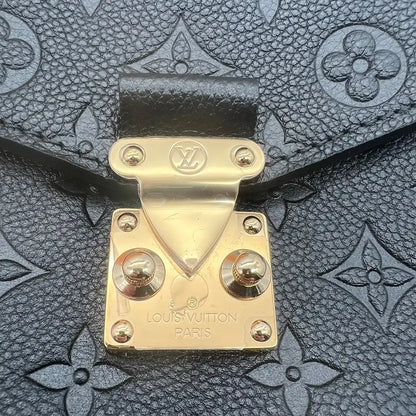 Louis Vuitton Pochette Métis Empreinte Leder schwarz / neu Fullset - Echtheitscheck