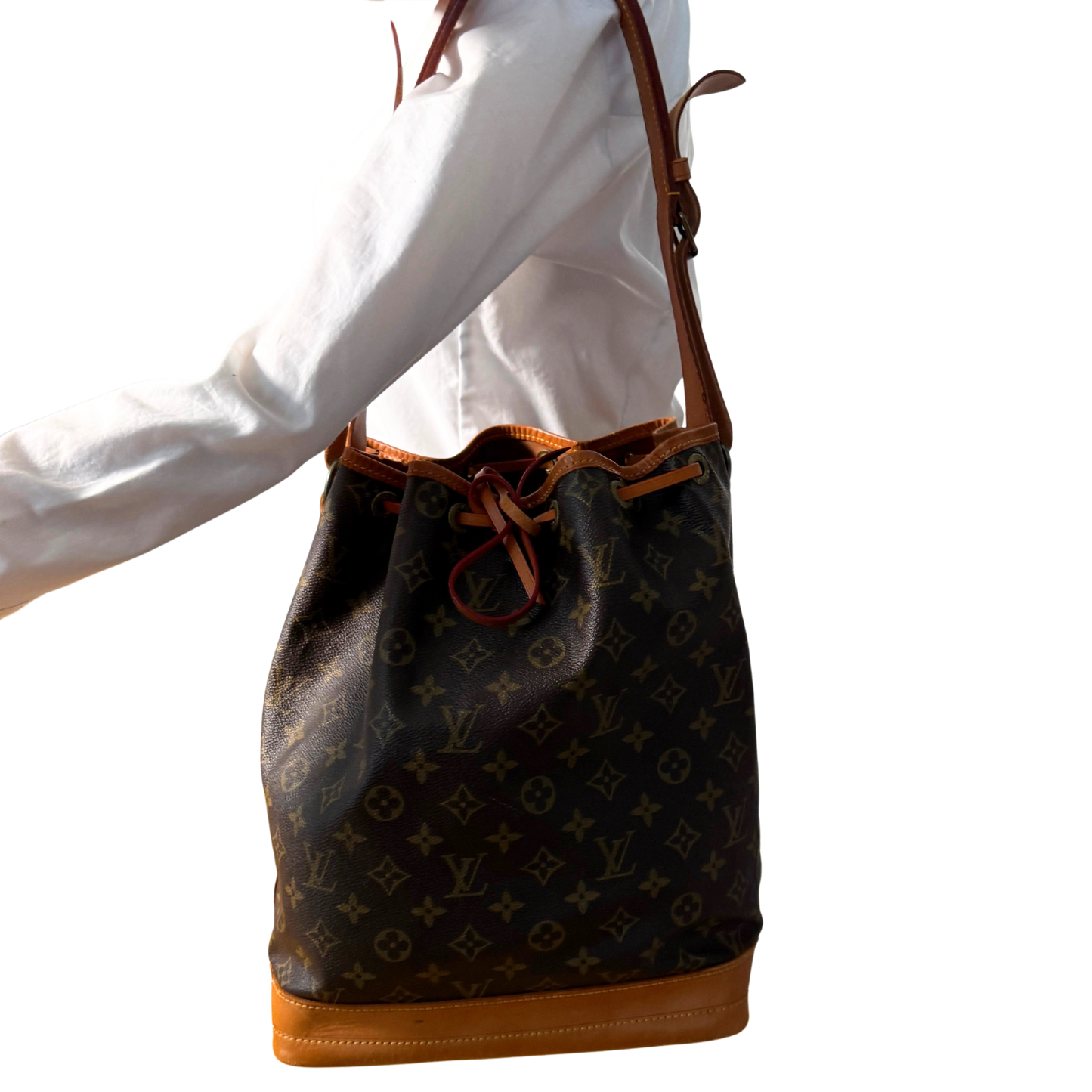 Louis Vuitton Grand Sac Noé Monogram Canvas Braun / gut