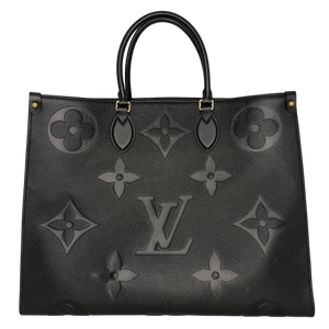 Louis Vuitton OnTheGo GM Monogram Empreinte Schwarz Gold