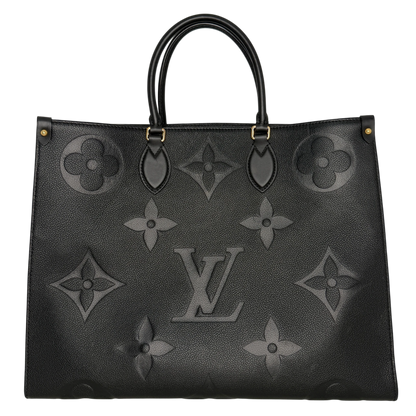 Louis Vuitton OnTheGo GM Monogram Empreinte Schwarz Gold Louis Vuitton