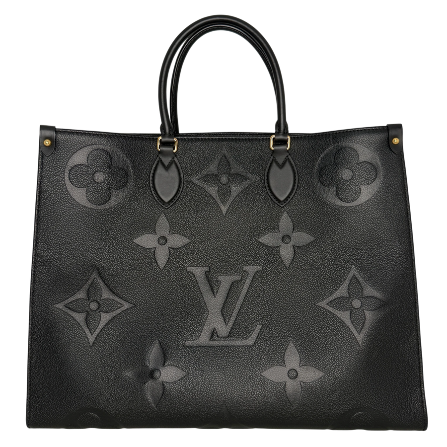 Louis Vuitton OnTheGo GM Monogram Empreinte Schwarz Gold