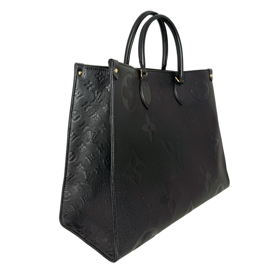 Louis Vuitton OnTheGo GM Monogram Empreinte Schwarz Gold Louis Vuitton