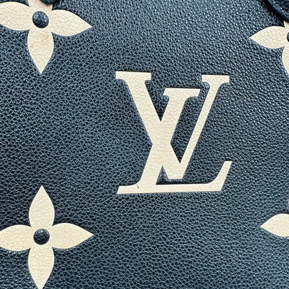 Louis Vuitton onthego MM M45495 Monogram Empreinte Leder schwarz beige / sehr gut Louis Vuitton