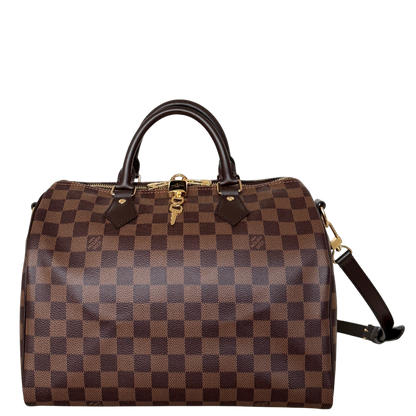 Louis Vuitton Speedy 30 Bandoulière Damier Ebene N40590 Braun Fullset / neuwertig Louis Vuitton