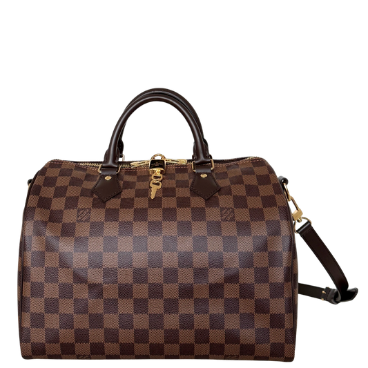 Louis Vuitton Speedy 30 Bandoulière Damier Ebene N40590 Braun Fullset / neuwertig Louis Vuitton